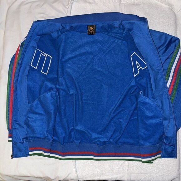 Futbol Italia Jacket Blue Activewear Unisex Zip Pockets Italy Soccer Size XXL - Picture 7 of 8